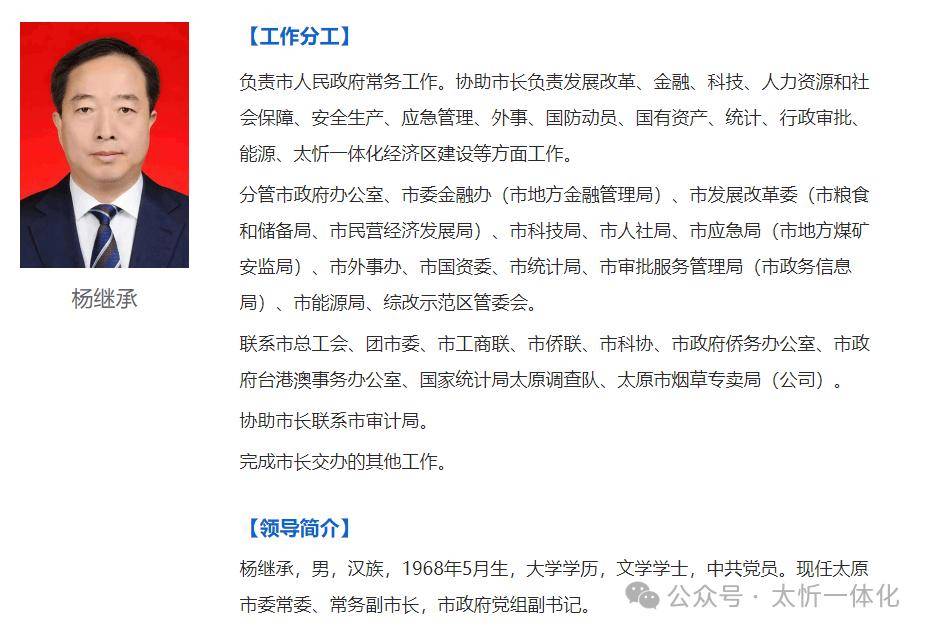 临汾市副市长最新职务调整重磅公布!