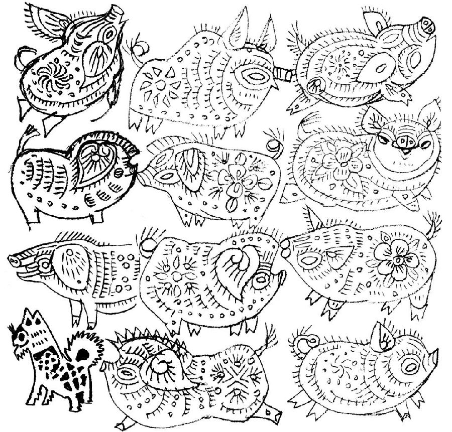 最新画猪,展现独特艺术魅力的绘画之旅