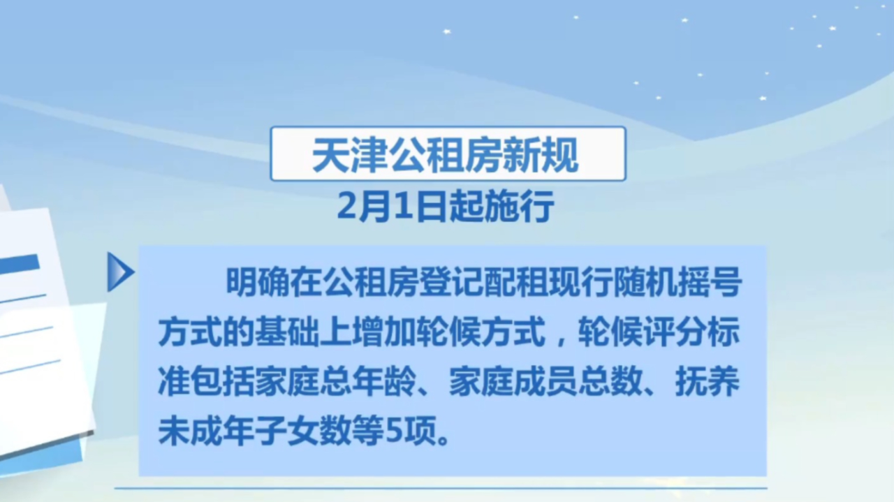 天津公共租赁住房最新资讯