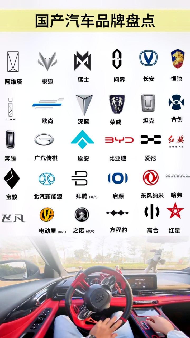 国产最新车标引领潮流,展现品牌魅力风采