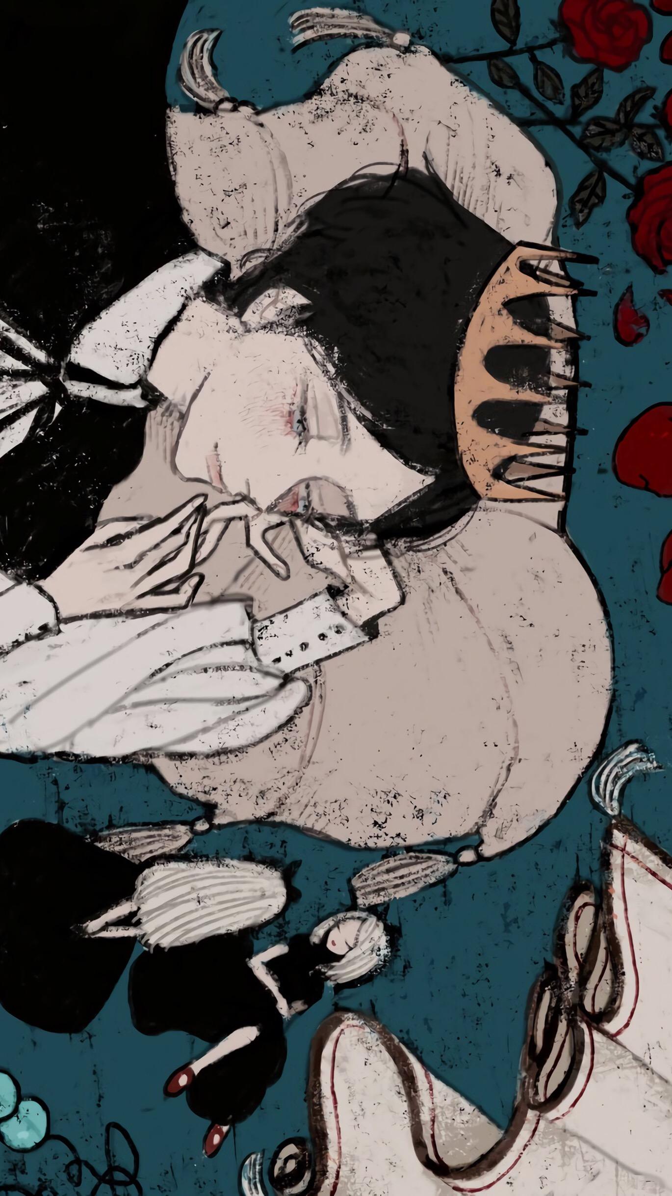 颓废壁纸下的温馨日常时光