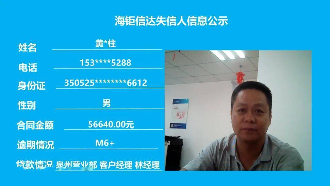 广饶最新失信信息汇总